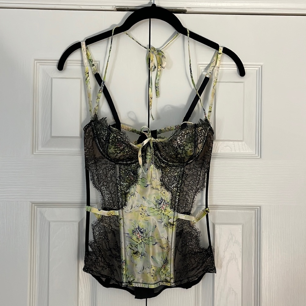 Victoria’s Secret Silk Floral Bustier
